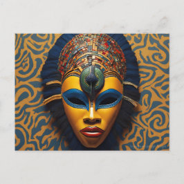 Afrikansk mask vykort