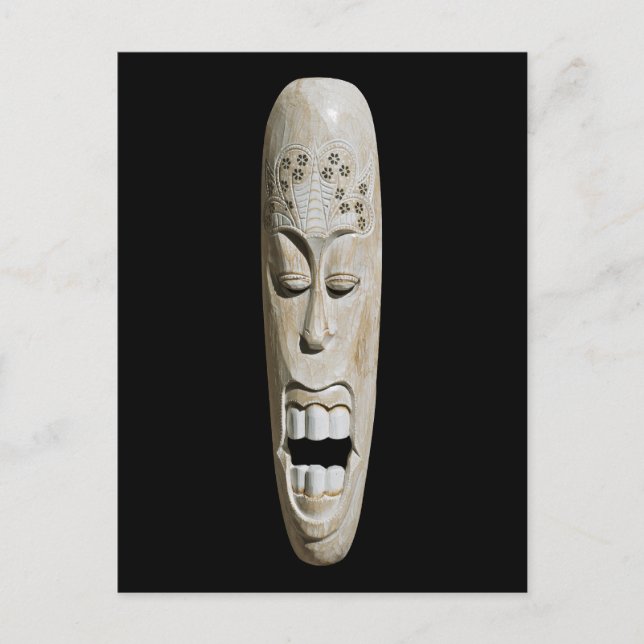 Afrikansk mask vykort (Framsida)