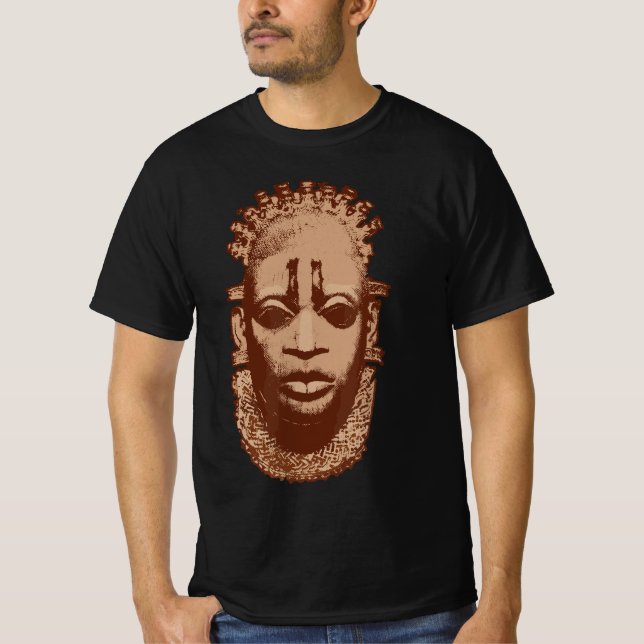 Afrikansk maskdrottning av Benin, Nigeria Idia Iyo T Shirt (Framsida)
