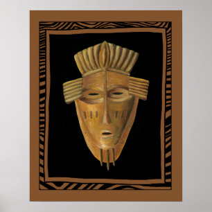 Afrikansk maskmålning av Chariklia Zarris Poster