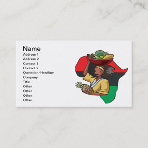 Afrikansk mat visitkort