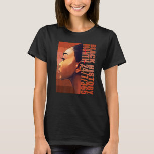 Afrikansk Melanin Black 247365 svart historik, mån T Shirt