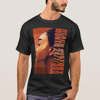 Afrikansk Melanin Black 247365 svart historik, mån T Shirt