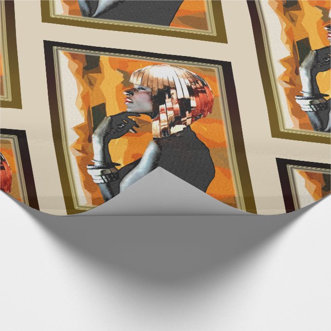 Afrikansk Mode-historia Presentpapper (Hörn)