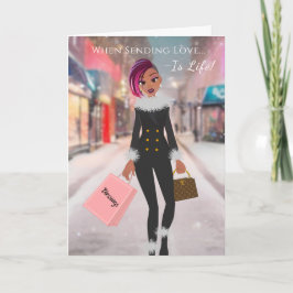 Afrikansk modern Helgdag-julkort Inbjudan