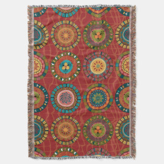 Afrikansk Mönster Throw Blanket Filt