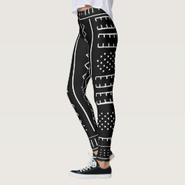 Afrikansk mönsterdesigndamasker leggings
