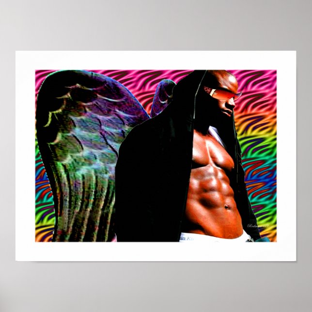 Afrikansk Mörk Ängel Poster (Framsidan)