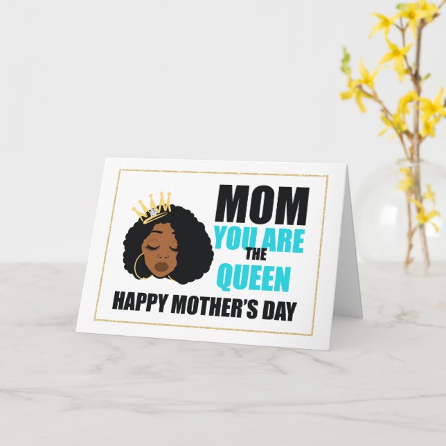 Afrikansk Mors dag-kort Kort (Gul blomma)