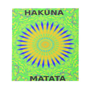 Afrikansk Motif-design i Grönt och Guld Art-utskri Anteckningsblock