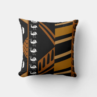 Afrikansk mudcloth Bogolan Design Dekorativ kudde