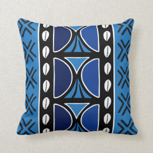 Afrikansk mudcloth Bogolan Fabric Design Throw Pil Kudde