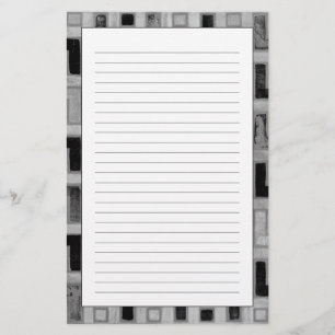 Afrikansk mudduktstext med geometriska Mönster Brevpapper