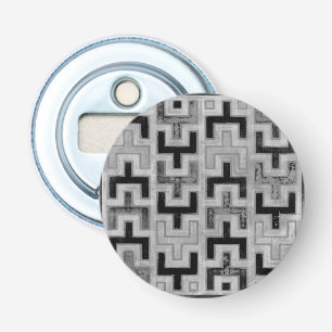 Afrikansk mudduktstext med geometriska Mönster Flasköppnare