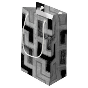 Afrikansk mudduth Textile med Geometric Mönster