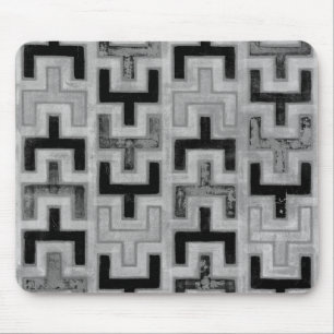 Afrikansk mudduth Textile med Geometric Mönster Musmatta