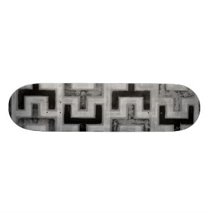 Afrikansk mudduth Textile med Geometric Mönster Skateboard Bräda 21,5 Cm