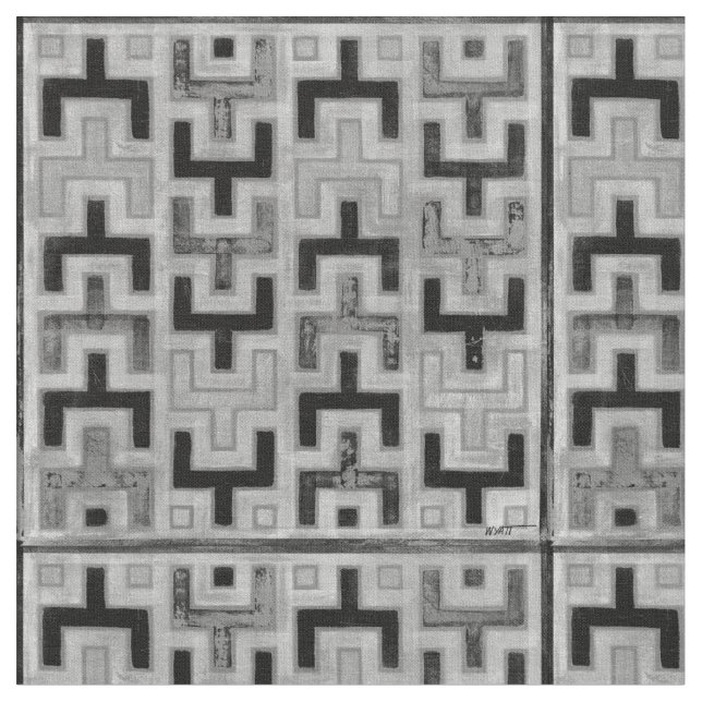 Afrikansk mudduth Textile med Geometric Mönster Tyg (Närbild)