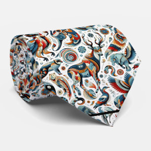 Afrikansk Native American Djurtryck Boho Slips