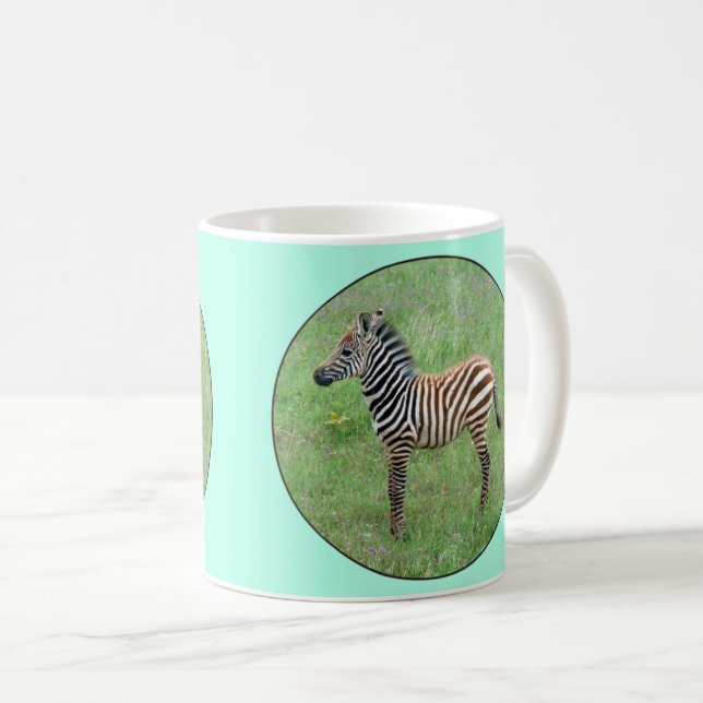 Afrikansk Ngorongoro Baby Zebra Kaffemugg (Framsida höger)