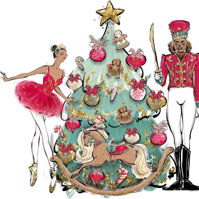Afrikansk Nutcracker Ballet Dance jul Presentpapper (Skapare uppladdad)