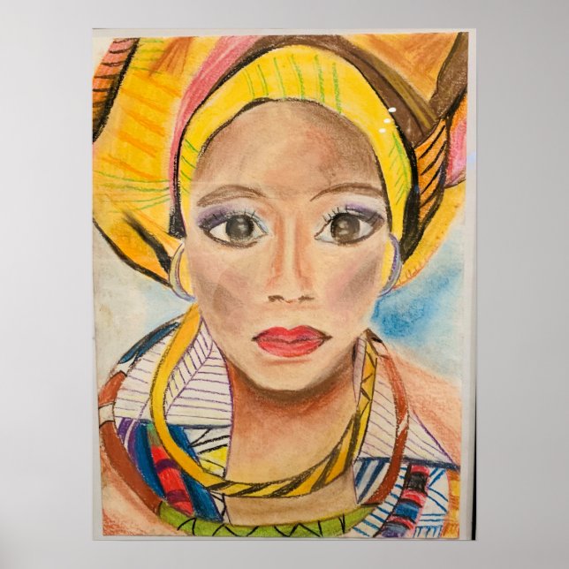 Afrikansk originalkonst poster (Framsidan)