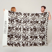 Afrikansk ornament Black White Mönster