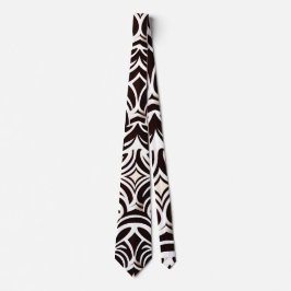 Afrikansk ornament Subtle Black White Mönster Slips