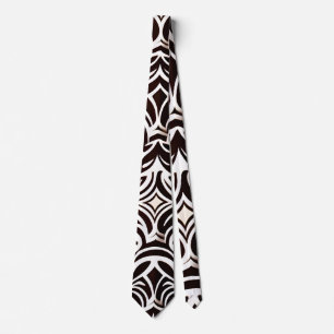 Afrikansk ornament Subtle Black White Mönster Slips