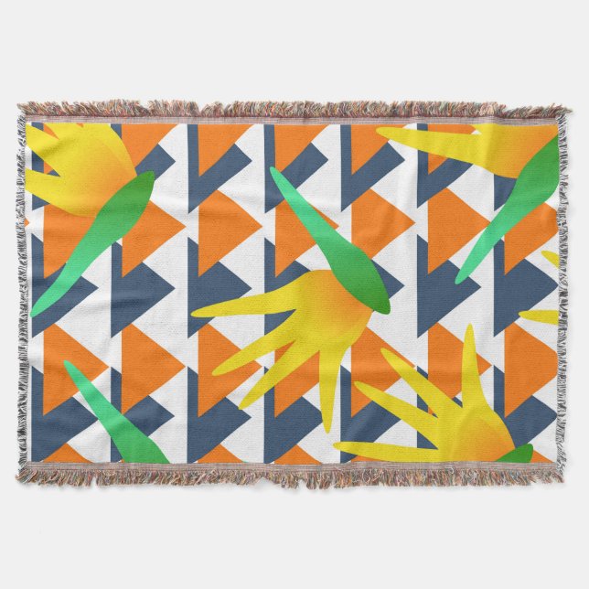 Afrikansk Paradis Blommig Modern Minimalistisk Filt (Framsidan)