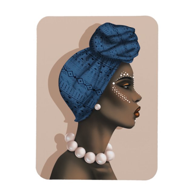 Afrikansk pärlfotomagnet magnet (Vertikal)