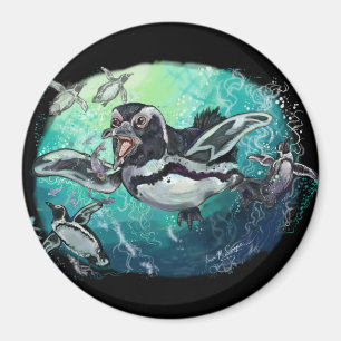 Afrikansk Penguin-fiskesamma Magnet