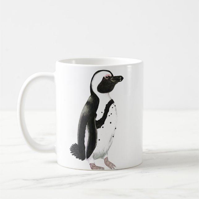 Afrikansk penguinpenna teckning kaffemugg (Vänster)