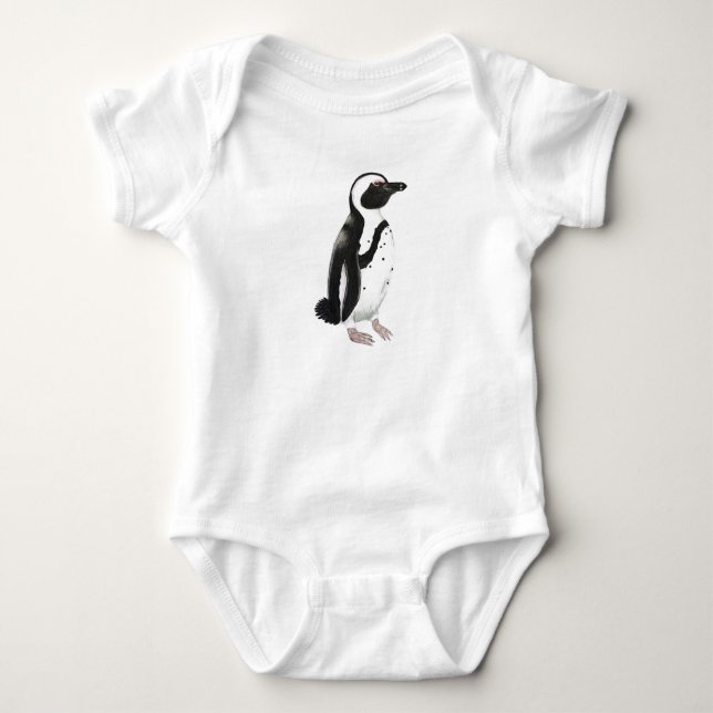 Afrikansk penguinpenna teckning t shirt (Framsida)