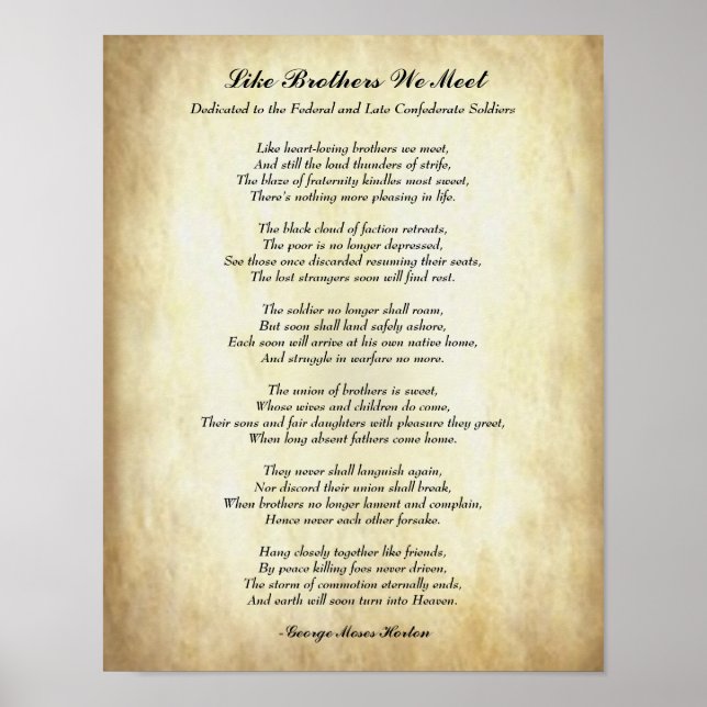 Afrikansk poetry som bröder vi träffar poster (Framsidan)