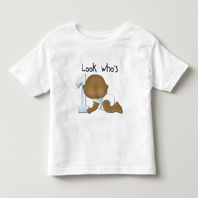Afrikansk pojke 1:a födelsedag Tshirts och Gift (Framsida)