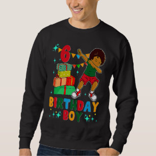 Afrikansk pojke 6e Birthday Young B Lång Ärmad Tröja