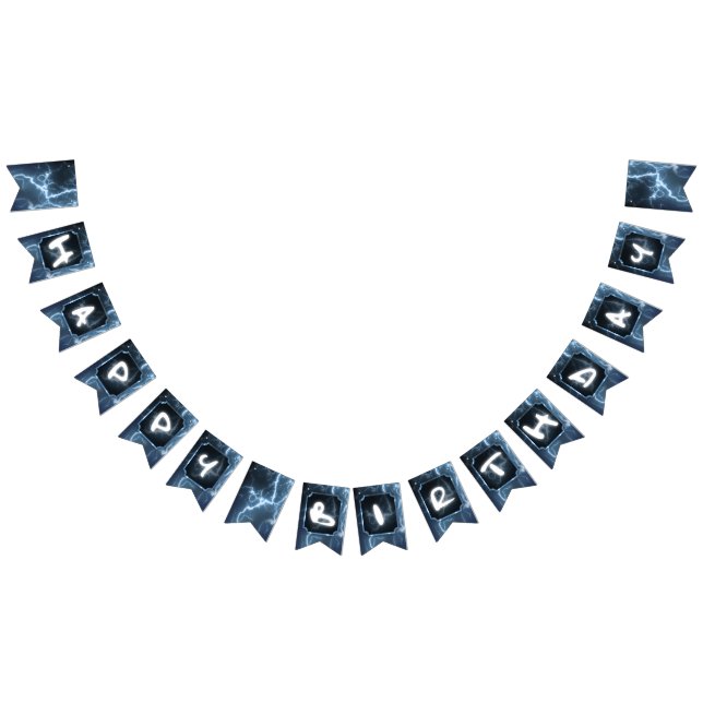 Afrikansk pojke Superhjälte Birthday Vimplar (Alla)