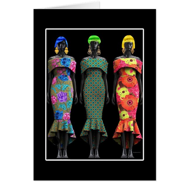 Afrikansk poppart hälsningskort (Framsidan)