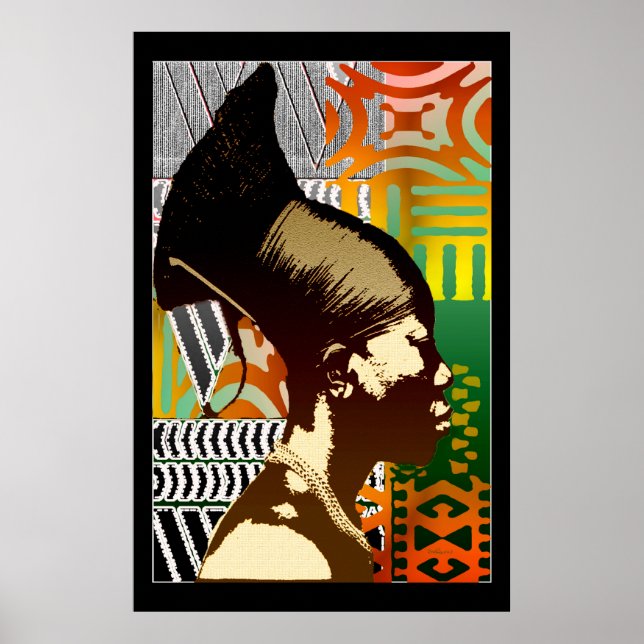 Afrikansk poppart poster (Framsidan)