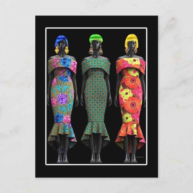 Afrikansk poppart vykort (Framsida)