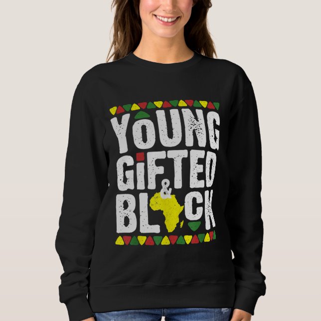 Afrikansk Pride i unga svarta Dashiki T Shirt (Framsida)