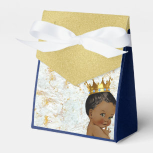 Afrikansk Prince Royal Blue Gold Elegant Presentaskar