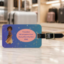 Afrikansk prinsessa bagageetikett