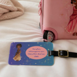 Afrikansk prinsessa bagageetikett bagagebricka