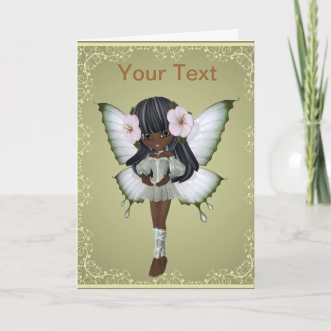 Afrikansk prinsessa Butterfly Greeting Card Kort (Framsida)