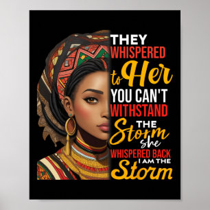 Afrikansk proud Black Girls Junetelfte Africain He Poster