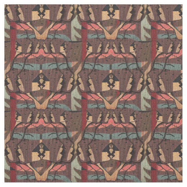 Afrikansk repeteringsterapi tyg (Närbild)