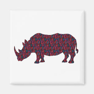 Afrikansk-Rhinoceroc Magnet