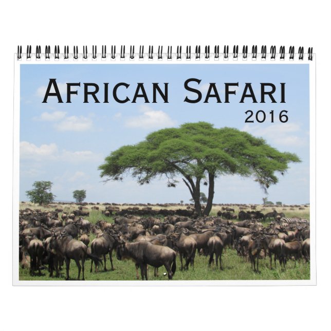 afrikansk safari 2016 kalender (Omslag)